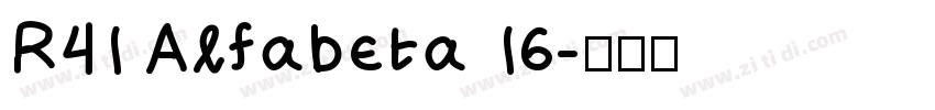 R41 Alfabeta 16字体转换